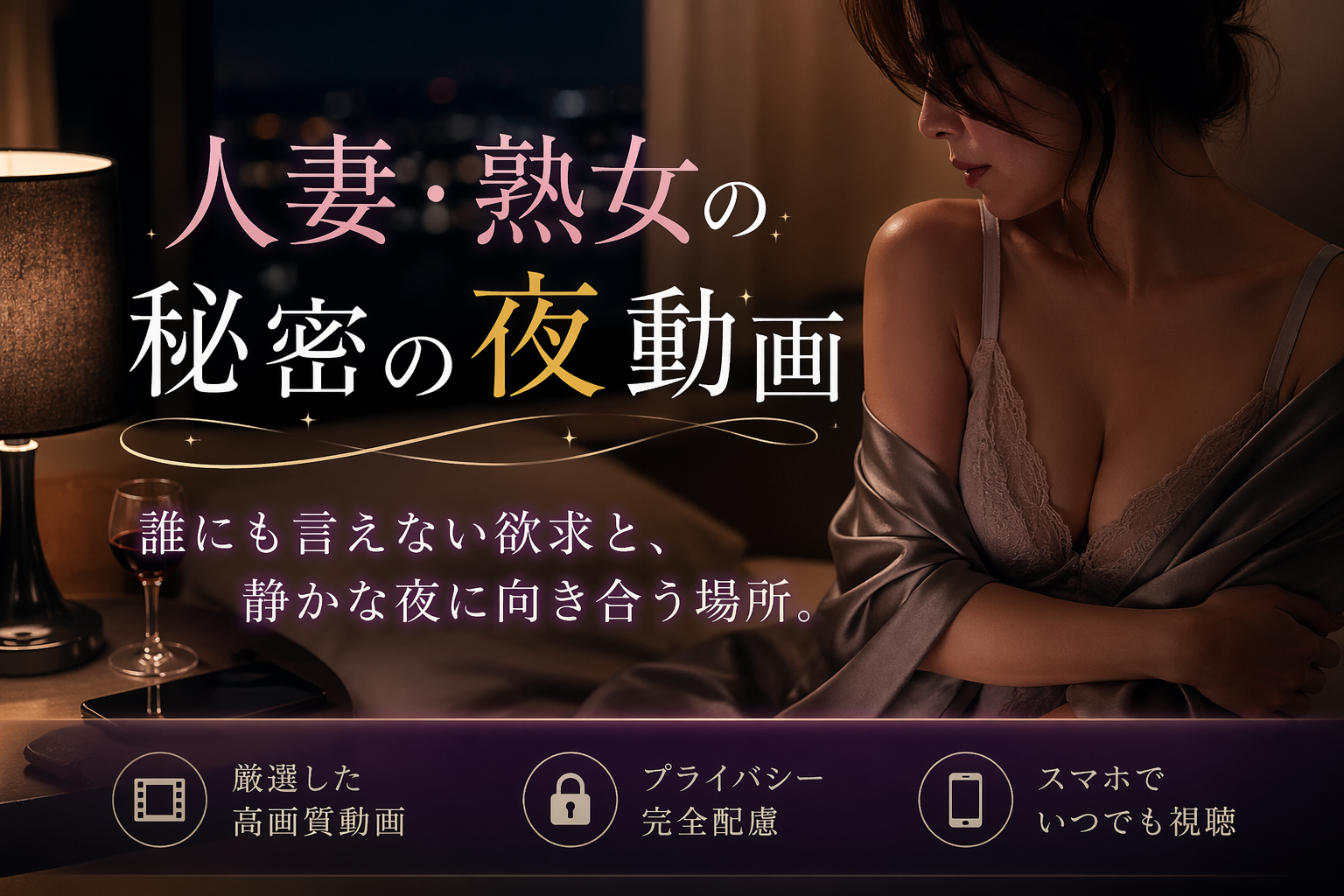 人妻・熟女の秘密の夜動画